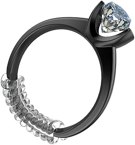 Ring Size Adjuster for Loose Rings with Silver Polishing Cloth, 10 Pieces (2 mm/3 mm)