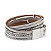 Jenia Infinity Leather Bracelet Endless Love Charm Wrap Bracelets Baroque Pearl Cuff Bracelet Boho Bracelet Jewelry Birthday Gift for Women, Lovers, Teens Girls, Mom, Sister, Wife
