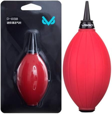 VSGO Mini Portable Air Blower Dust Blaster for Camera Lens, Sensor, DV and Computer Keyboard - Red (VSGO DDA-9-Red)