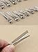CÉLLOT Alligator Hair Clips, CELLOT 50pcs 1.77 inch Metal Alligator Clips Silver Hair Clips,Sprong Bulk Hair Grips for Hair Bows Making Crafts