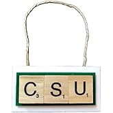 RAMS Colorado State University CSU Christmas Ornament Letters Tiles