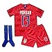 MALLKUB 2019/2020 Alex Morgan #13 USA National Team Away Kids Youth T-Shirt & Shorts & Socks Red