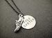 SOLE SISTER Necklace - Pewter Running Shoe Charm with Hand Stamped Round Nickel Silver Charm on 18 inch Gunmetal Chain - Handmade Runner Jewelry