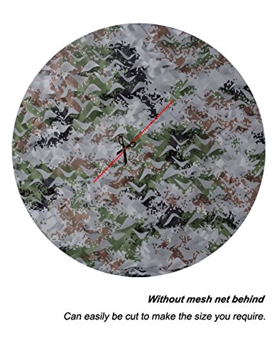 HYOUT Camo Net, Woodland Camouflage Netting Military Sunshade Nets Camping Hunting Shooting Blind Sunscreen Netting Camouflage Party Decoration - Thumbnail 3