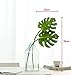 HNXZL 2 Pcs Artificial Monstera Plant Tropical palm Leaf Fake Flowers for Living Room Table Wedding Party Home Decorations