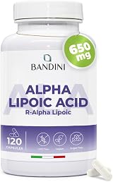 Bandini Alpha Lipoic Acid 650mg 120 Vegan Capsules 4 Month Supply view 1