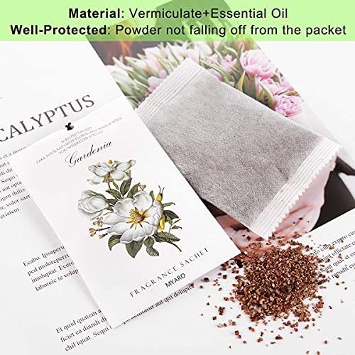 MYARO 12 Packs Lily Scented Sachets for Drawer and Closet, LongLasting