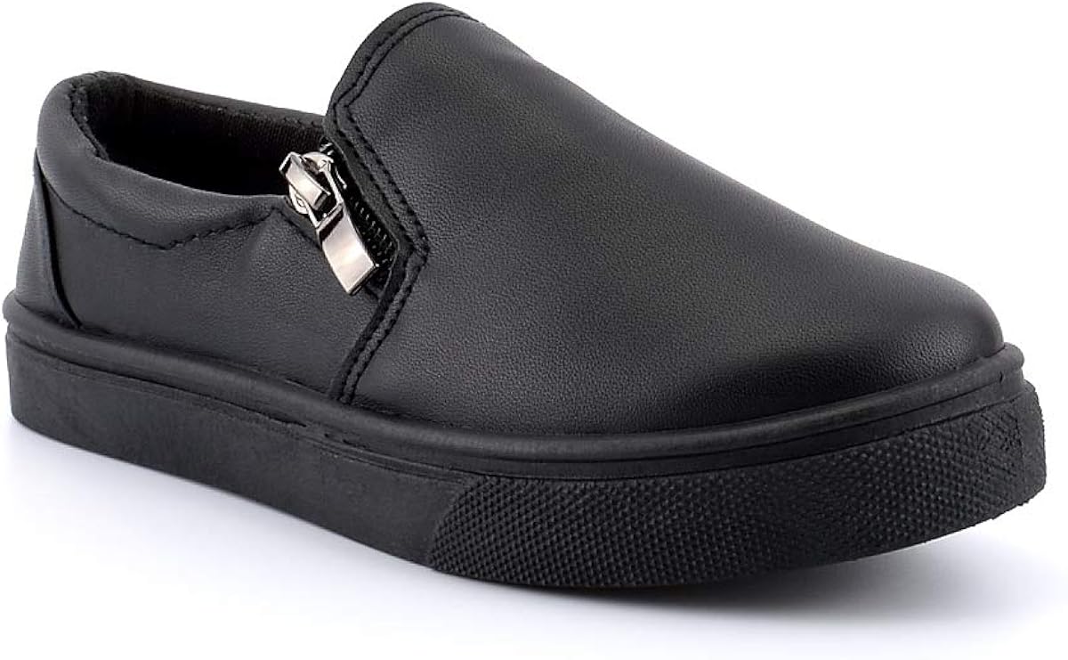 Girls Pumps Girls All Black Shoes Girls Trainers Girls Shoes Girls Zip