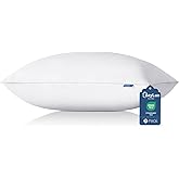 CozyLux Pillows Queen Size Set of 1, Hotel Quality Bed Pillows for Sleeping 1 Pack, Cooling Pillows for Side Back and Stomach Sleepers, Down Alternative Luxury Soft Supportive Fluffy Pillows (18x28)