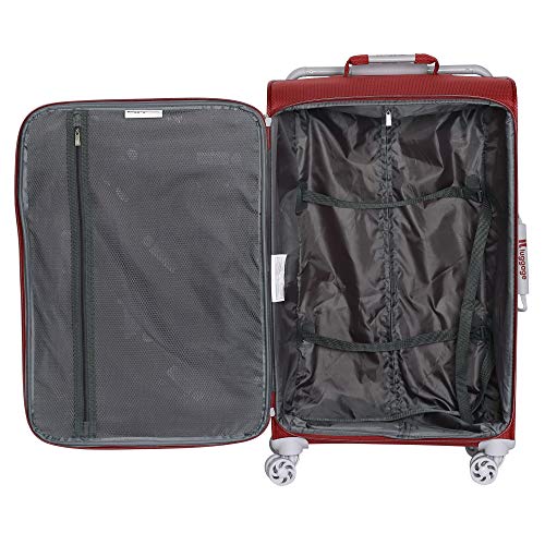 IT Luggage 31.5" World's Lightest 8 Wheel Spinner, Bossa Nova With Vapor Blue Trim