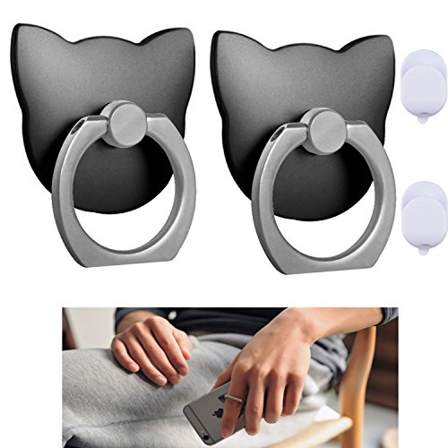 Phone ring holder & stand 2 pieces,metal finger gri…