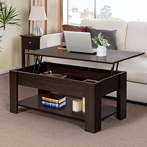 Yaheetech Coffee Table, Lift Top Coffee Table with Hidden Compartment