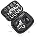 BGTREND Electronic Organizer, Small Travel Cable Bag Compatible with Power Bank, Adapter, USB Charger, SD Card, Black