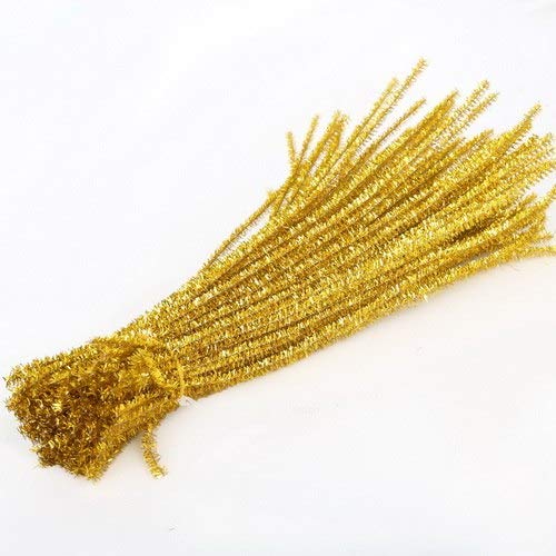Pipe Cleaners Chenille Stems 100pcs 5mm Chenille Stems Pipe Cleaners Kids Plush Educational Toy Crafts Metal Colorful Pipe Cleaner Toys Handmade DIY Craft