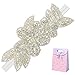 Elesa Miracle Little Baby Girl Rhinestone Flower Headband, Baby Hair Accessories in Gift Bag (1pc- White Headband)