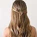 Jaciya 14pcs Minimalist Dainty Hair Clips Gold Hollow Geometric Alloy Hairpin Hair Clamps,Circle,Triangle and Moon Multiple Pattern for Women (Gold)
