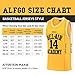 AFLGO Fresh Prince of Bel Air #14 Basketball Jersey S-XXXL - 90's Clothing Throwback Will Smith Costume Athletic Apparel Clothing Top Bonus Combo Set with Wristbands
