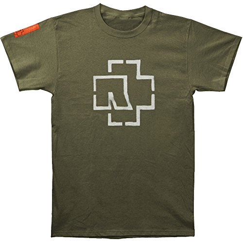Rammstein Men's Logo T-shirt X-Large Army