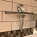 SANNO Double Hooks Suction Cups Vacuum Hook for Flat Smooth Wall Surface Towel Robe Bathroom Kitchen Shower Bath Coat,NeverRust Stainless Steel (2 Pack)