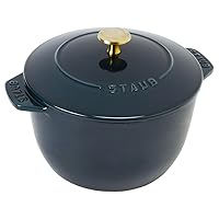 staub ストウブ 「 ラ ココット de GOHAN ラメール L 20cm 真鍮ノブ仕様 」 ご飯鍋 炊飯 3合 鋳物 ホーロー鍋 炊飯器 IH対応 【日本正規販売品】 La Cocotte de GOHAN Z1026-040