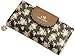 ETIAL Women's Vintage Floral Zip Wallet Faux Leather Card Holder Black