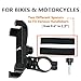 Yoassi Bike Phone Mount, with Shock-Absorbing Pad & Four Slide-Proof Clamps, 360 Degrees Rotatable Holder Cradle for Motorcycle/Bike Handlebars, Fits Universal iOS Android Smartphones, GPS, etc.