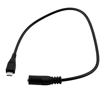 Buy Generic 3 5mm Aux Audio Female Jack To Micro Usb Male Converter Audio Cable 30cm Long Online At Low Prices In India Amazon In