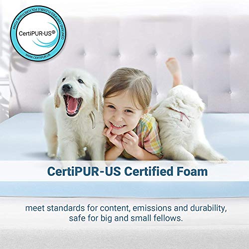 RECCI 2.5 Inch Mattress Topper King, Gel Infused Memory Foam Mattress