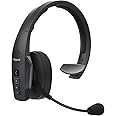 BlueParrott B450-XT Noise Canceling Bluetooth Headset for Android, iOS, Mac, Windows Bundle with Blucoil Headphones Carrying Case