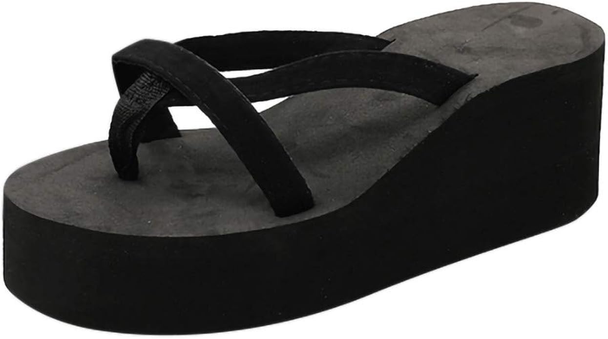 4 inch platform flip flops