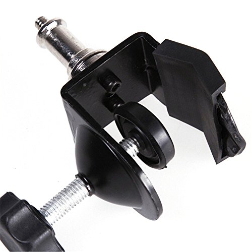 Foto4easy Heavy Duty C Clamp U Clip Type Bracket with 1/4" Screw Mount Studio Stand Lighting - Thumbnail 4