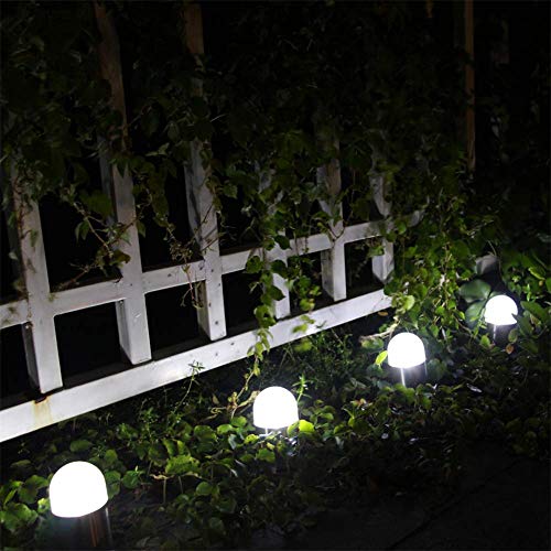 jingxiaopu Solarleuchten Garten Retro Gartenbeleuchtung Solar LED Solar Lampen Rostfreier Stahl Gartenlampen Solar… – Bild 6