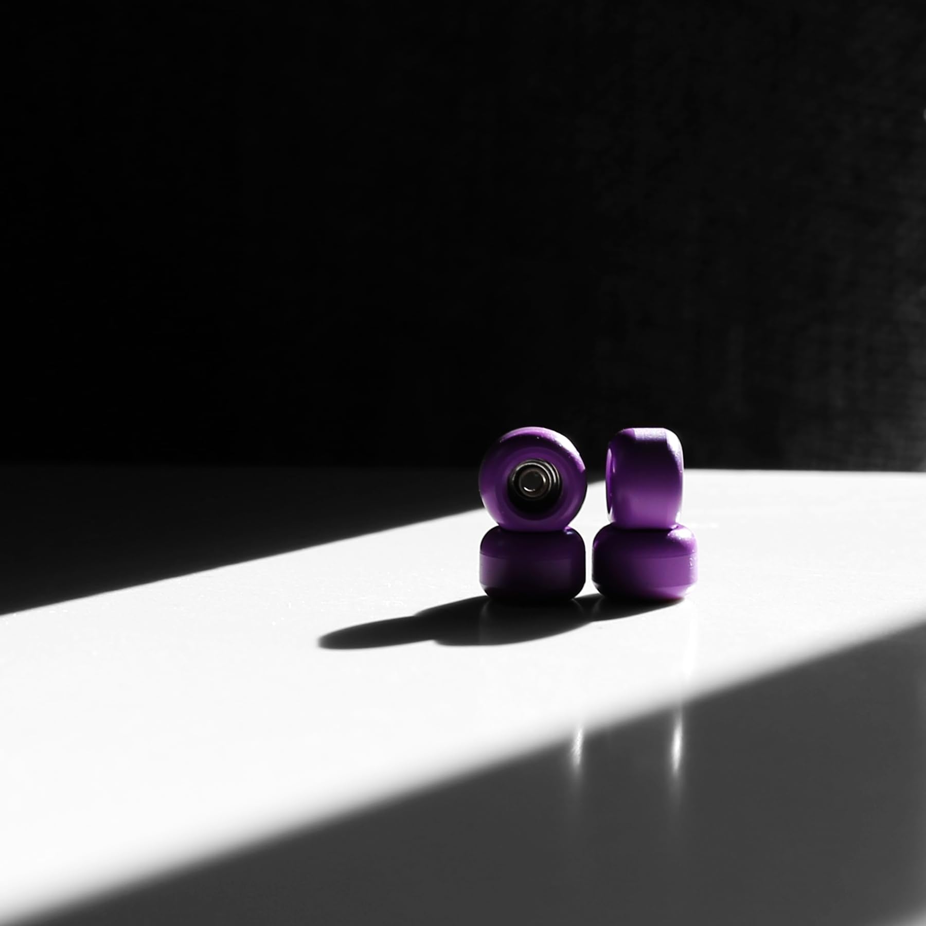 Fingerboard Skateboard Wheel, Purple, Silent, Durable, Non-Skid, Strong Grip, Handmade, Plastic, 5 inches