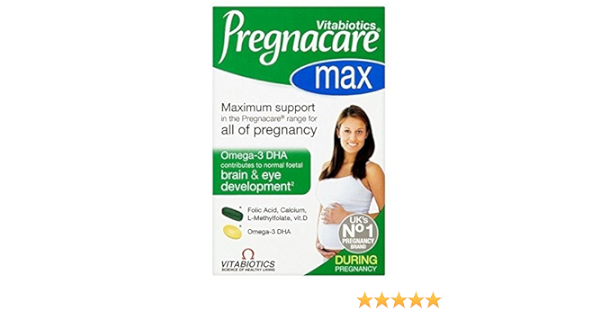 Amazon Com Vitabiotics Pregnacare Max Capsules Tablets 28s 56s Pack Of 2 Health Personal Care