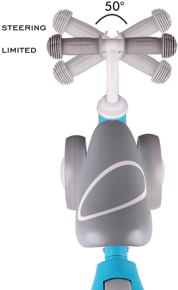 allobebe Baby Balance Bike, Cute Toddler Bikes 12-36 Months Gifts for 1 Year Old Girl Bike to Train Baby from Standing to Running with Adjustable Seat Silent & Soft 3 Wheels: Sports & Outdoors