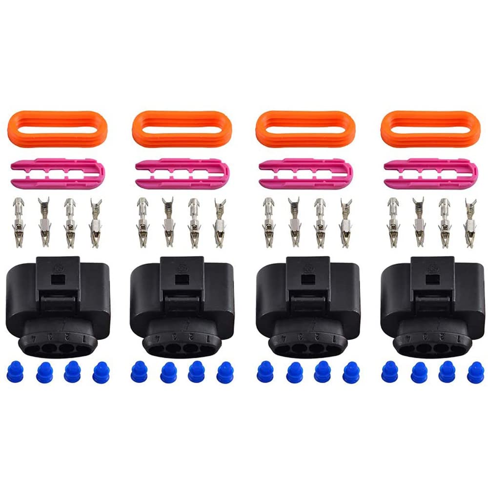 CENPEK 4PCS Ignition Coil Wiring Harness Connector Upgrade Repair Kit for A4 08-16 A6 11-16 A8 10-13 Golf 12-16 11-16 Tourna Transporter 2016 Passta Polo 13-16