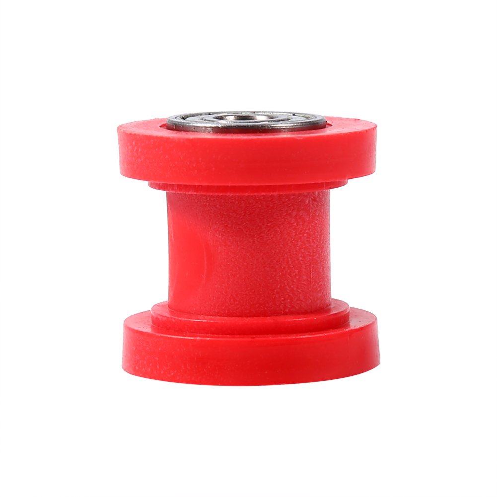 For 10Mm Chain Guide Roller Pulley Tensioner - 10Mm Chain Roller Slider Tensioner Wheel Guide Pit for Dirt Mini Bike Moto(Red)