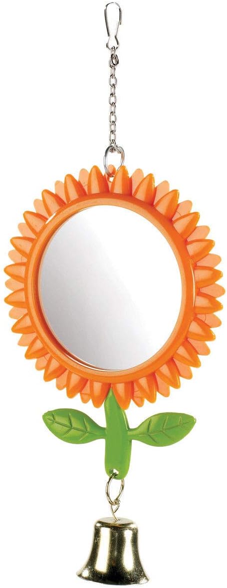 CLASSIC Sunflower Mirror with Bell 13cm, Clear