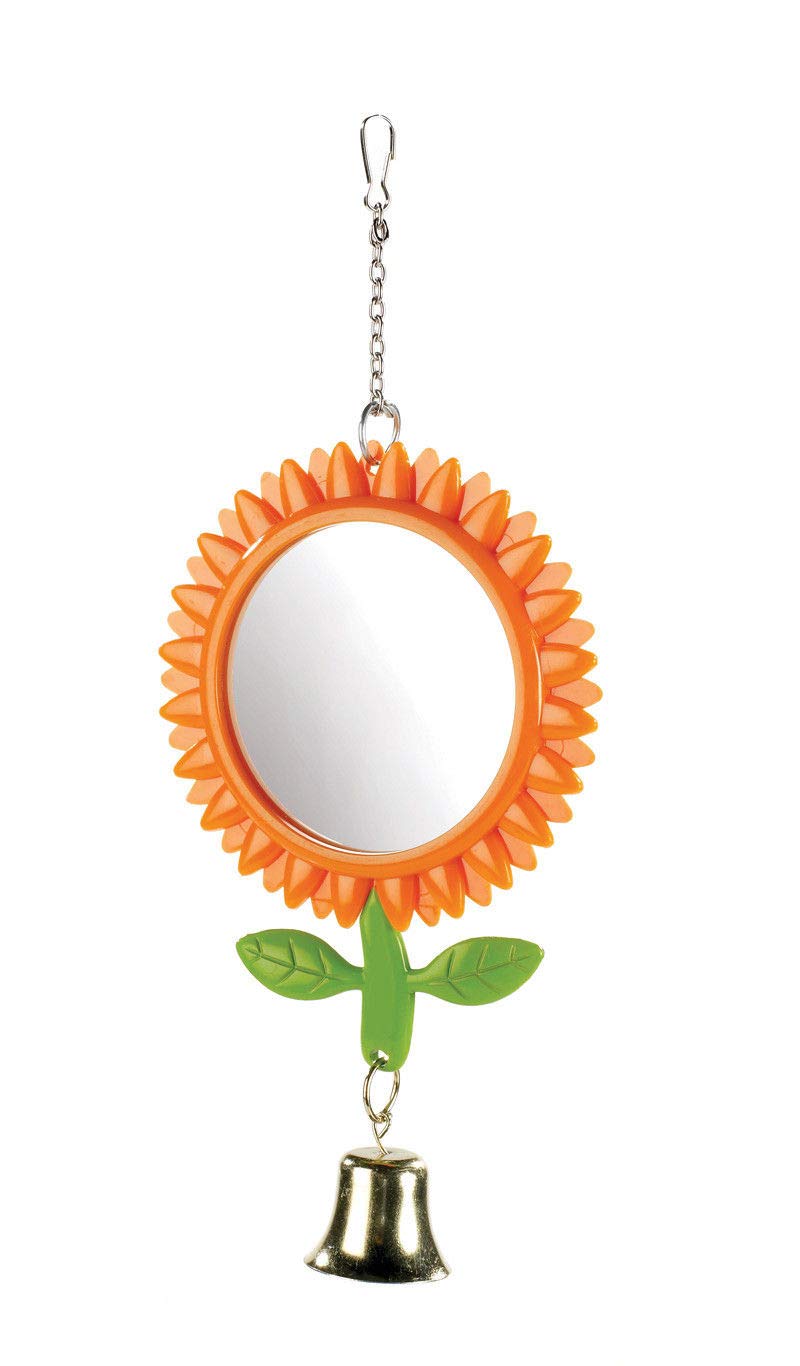 CLASSIC Sunflower Mirror with Bell 13cm, Clear
