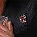 Elegant Colorful Rhinestones Craft Corsage Hat Brooch Pin for Xmas Christmas