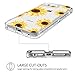 GUAGUA iPhone 6S Case iPhone 6 Case Clear Sunflower Flowers Floral Printed Three Layer Hybrid Hard Plastic Soft Rubber Cover Shockproof Protective Phone Case for iPhone 6/6S Transparent Yellow