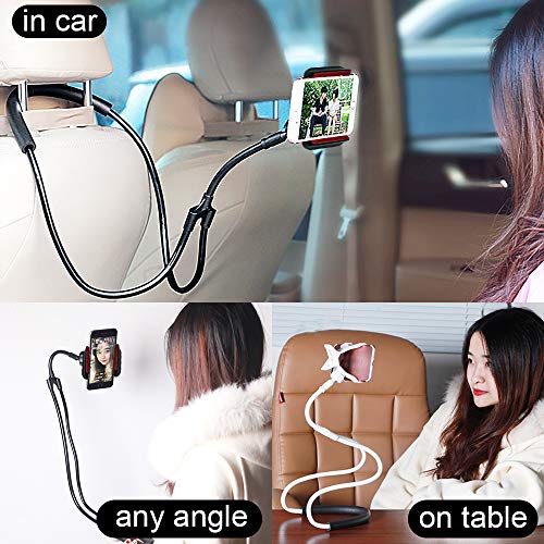 Cell Phone Neck Holder, Gooseneck Lazy Neck Phone Mount, Universal Mobile Phone Stand, Hanging Phone Holder Free Your Hands for iPhone and Android Smartphone - Thumbnail 5