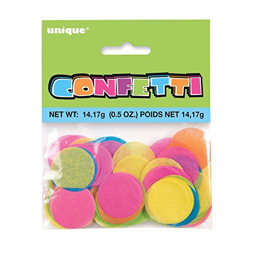 1" Bright Tissue Paper Confetti, Multicolored