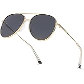 DreamCalf Tangle Free Aviator Sunglasses Polarized Sun Glasses for Women Men with UV Protection Fashion Trendy Shades