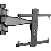 Sanus Premium Full Motion TV Wall Mount for 32" - 55" TVs - Stainless Steel Finish with FluidMotion Design for Smooth Extension, Tilt,