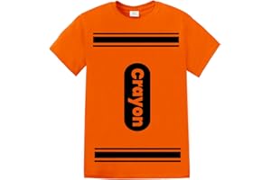 GREENMILL APPAREL Crayon Tshirt Halloween Costume for Men Women Adult Size | Funny Cool Shirt idea | Graphic tee