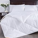 Puredown Lightweight White Goose Down Blend Comforter Duvet Insert 100% Cotton Fabric, King Size, White
