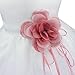 TIAOBU Baby Girls Flower Petals Tulle Formal Bridesmaid Wedding Party Dress Puce 9-12 Months