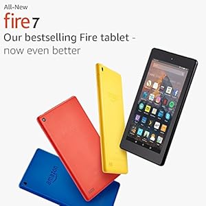 All-New Fire 7 Tablet with Alexa, 7" Display, 8 GB, Black — with Special Offers