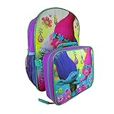 Dreamworks Trolls Troll Life 16 Large Backpack with Detachable Lunch Bag